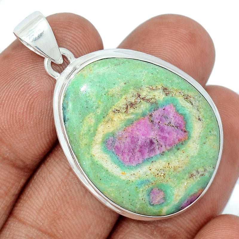 1.6" Ruby In Fuchsite Pendants - RIFP1915