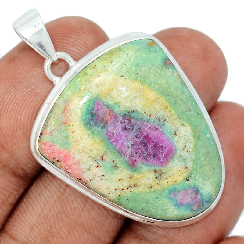 1.7" Ruby In Fuchsite Pendants - RIFP1918