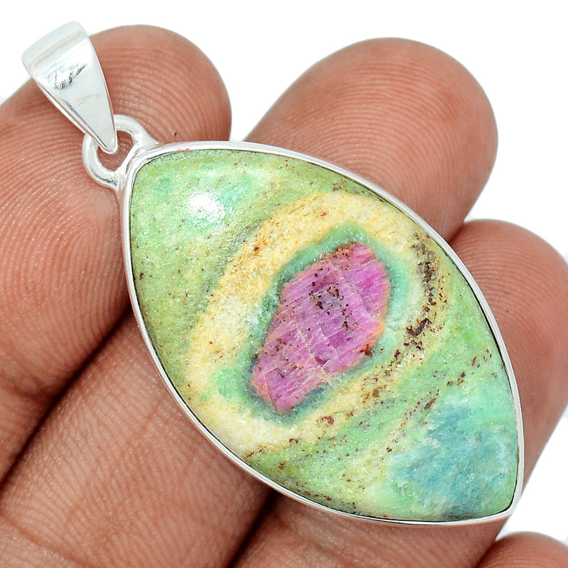 1.8" Ruby In Fuchsite Pendants - RIFP1927