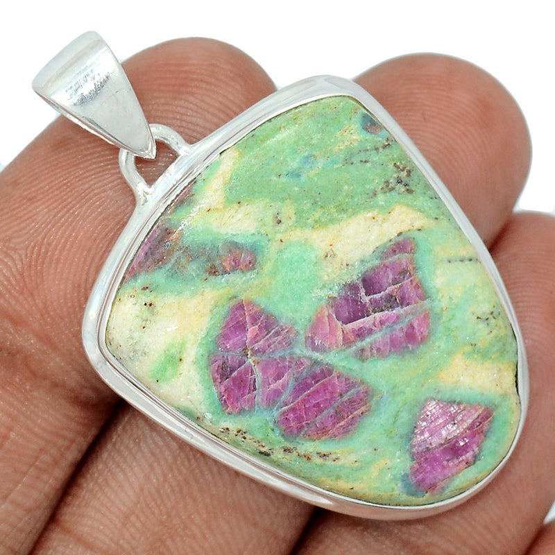 1.7" Ruby In Fuchsite Pendants - RIFP1929