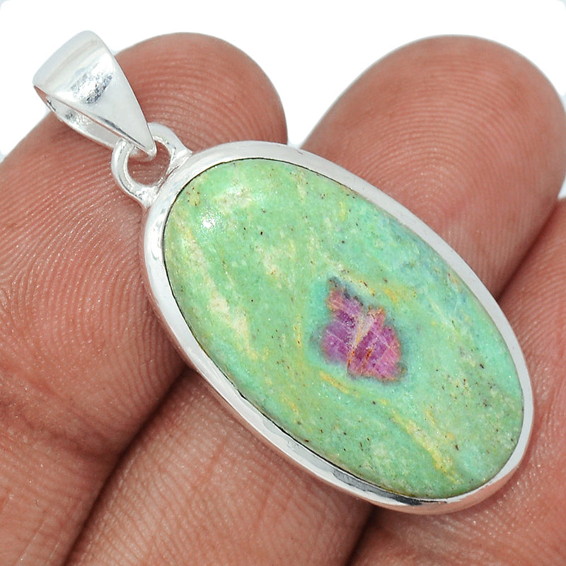 1.5" Ruby In Fuchsite Pendants - RIFP1942