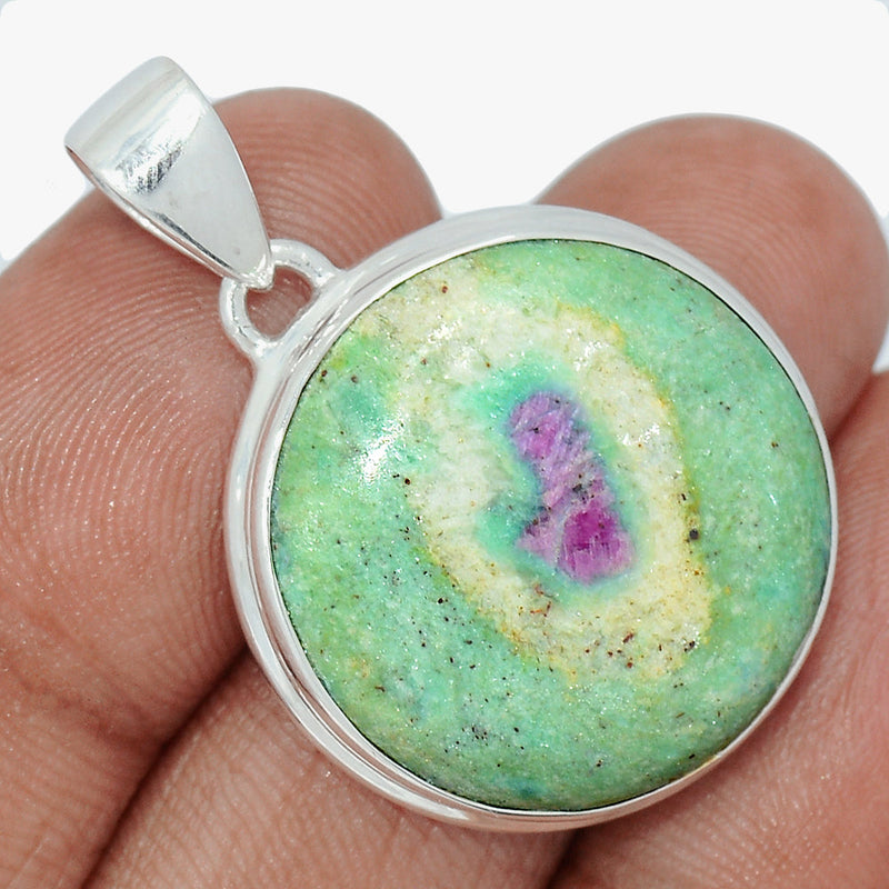 1.5" Ruby In Fuchsite Pendants - RIFP1946