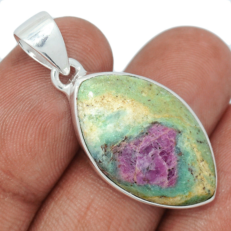 1.5" Ruby In Fuchsite Pendants - RIFP1997