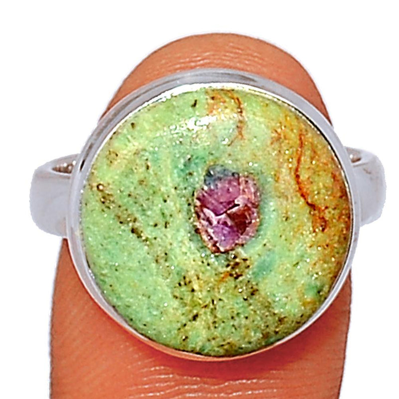 Ruby In Fuchsite Rings - RIFR1326
