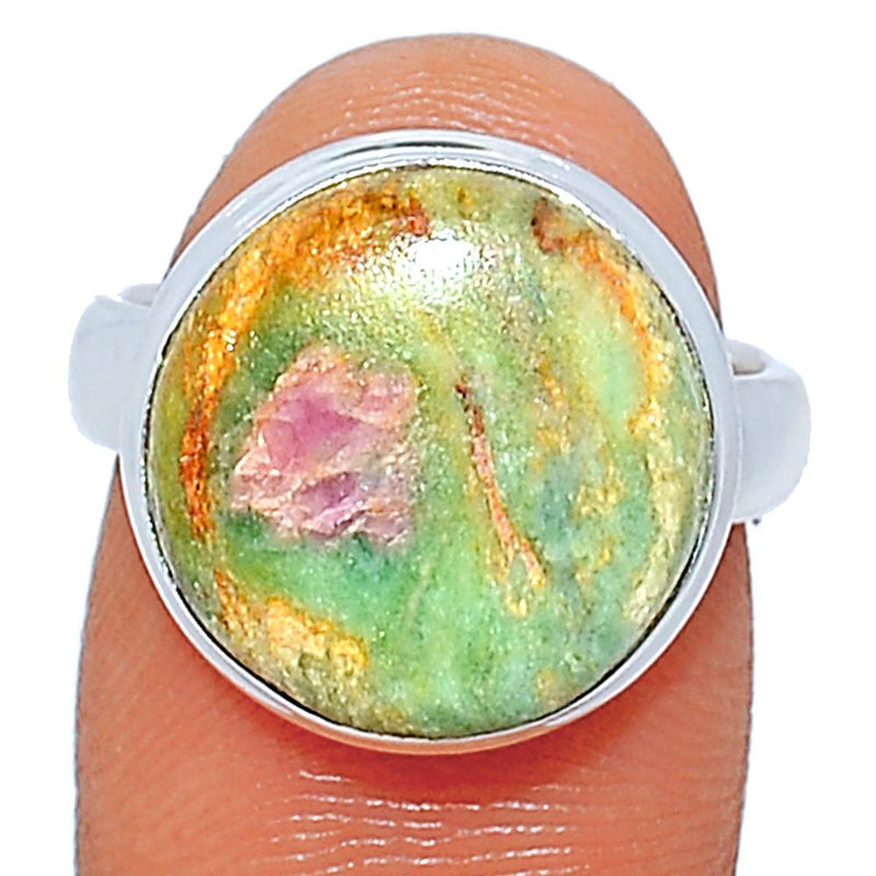 Ruby In Fuchsite Rings - RIFR1366