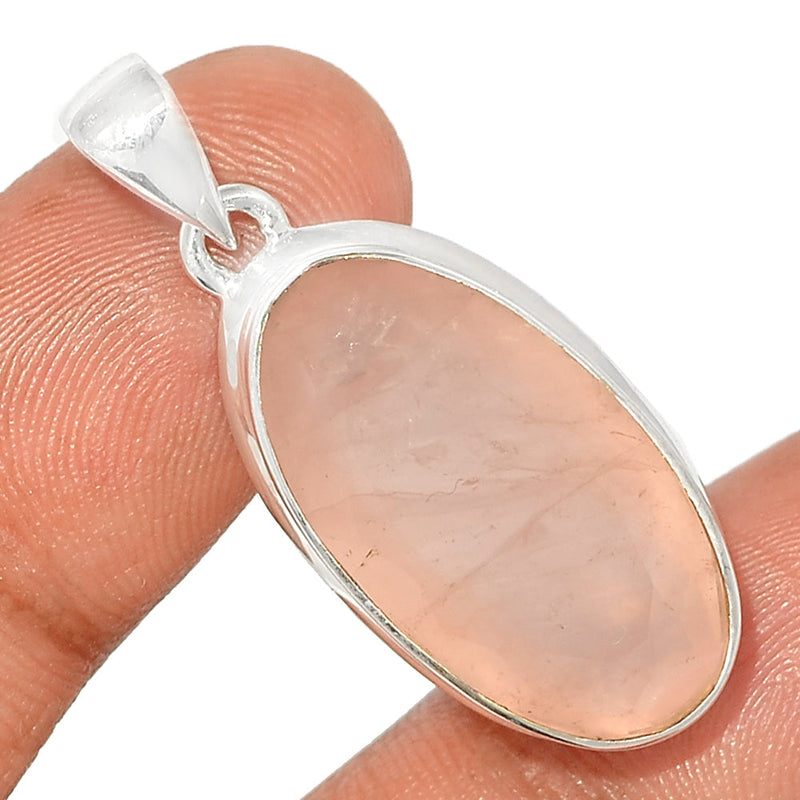 1.5" Rose Quartz Faceted Pendants - RQFP1013