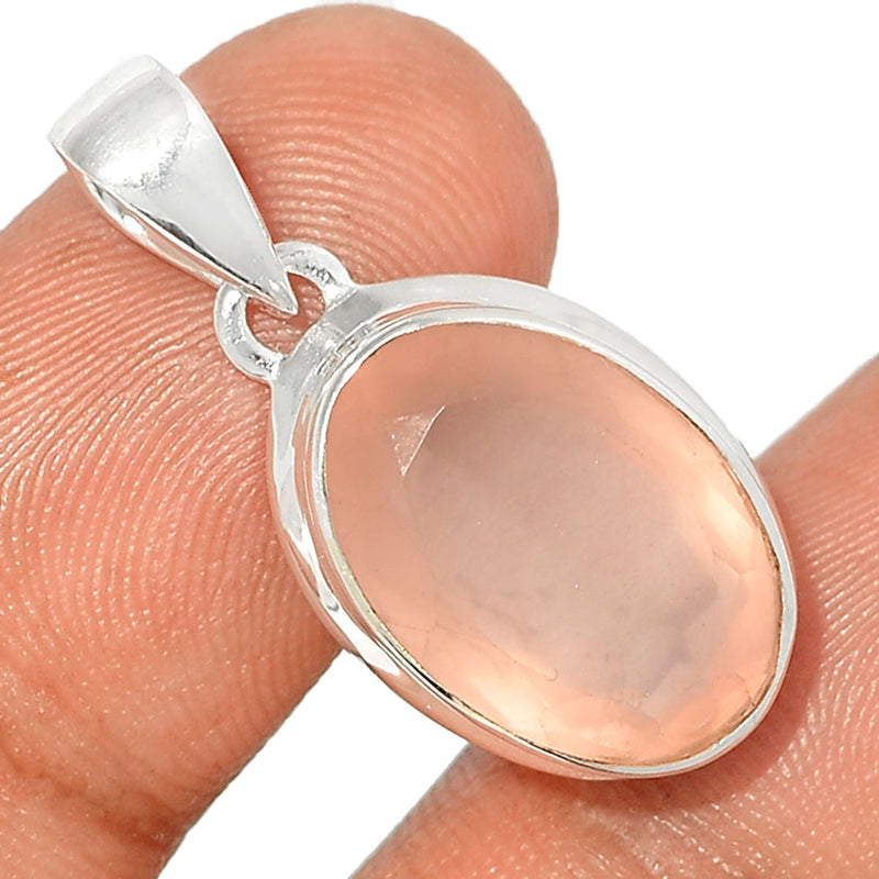 1.1" Rose Quartz Faceted Pendants - RQFP1032