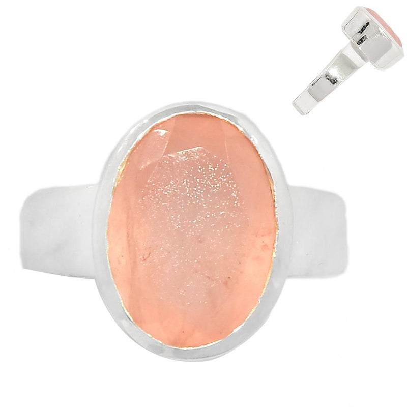 Faceted Rose Quartz Ring - RQFR706