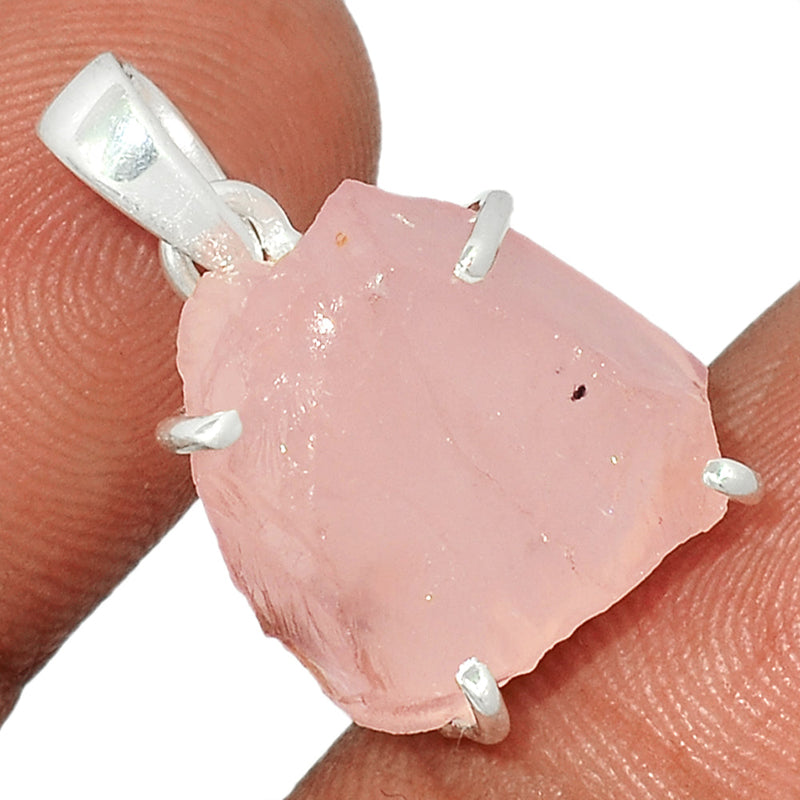 1.1" Rose Quartz Rough Pendants - RQRP577