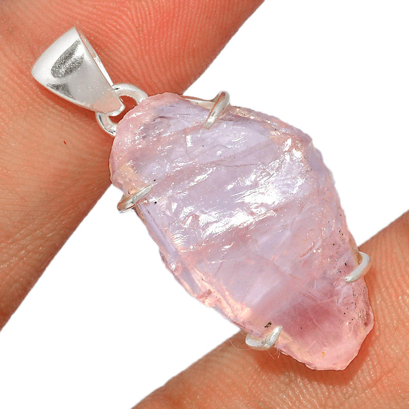 1.5" Claw - Rose Quartz Rough Pendants - RQRP639