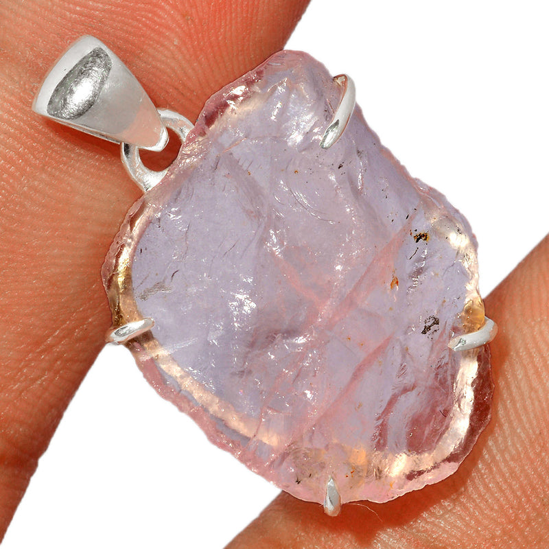1.3" Claw - Rose Quartz Rough Pendants - RQRP660