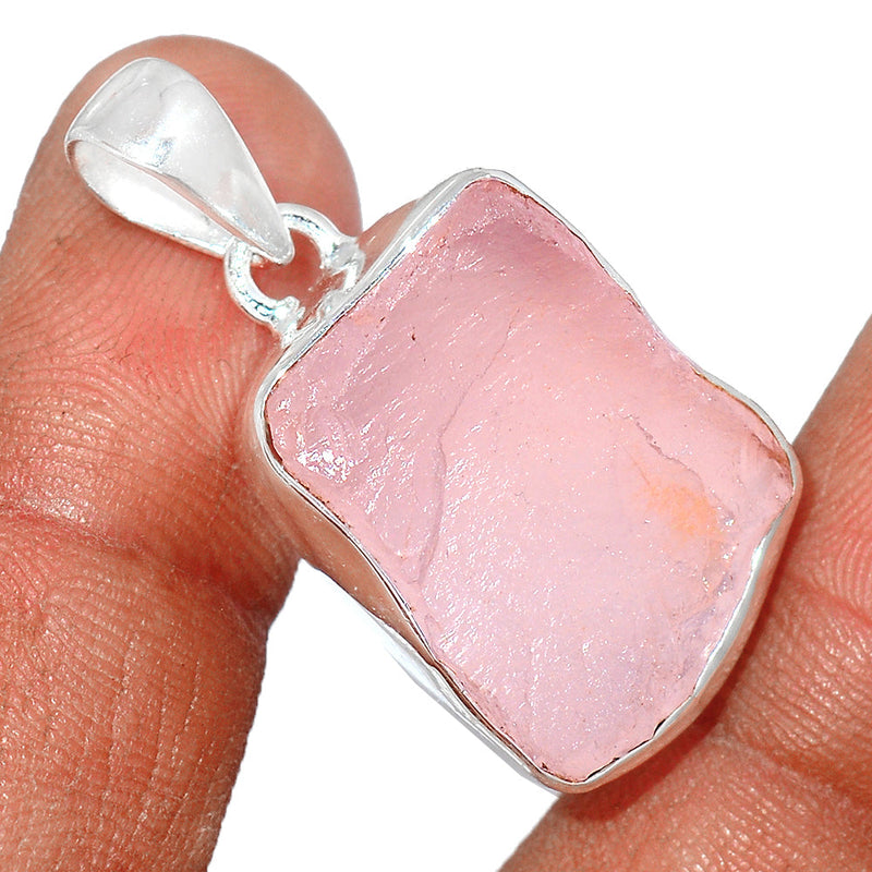 1.3" Rose Quartz Rough Pendants - RQRP692