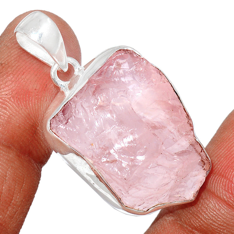1.6" Rose Quartz Rough Pendants - RQRP720