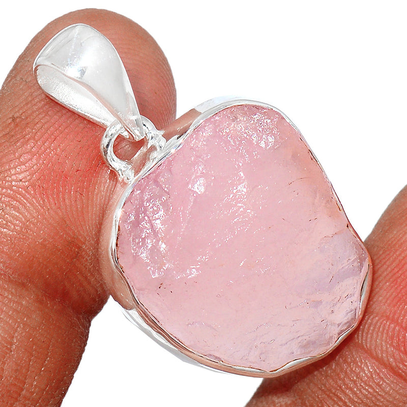 1.3" Rose Quartz Rough Pendants - RQRP723