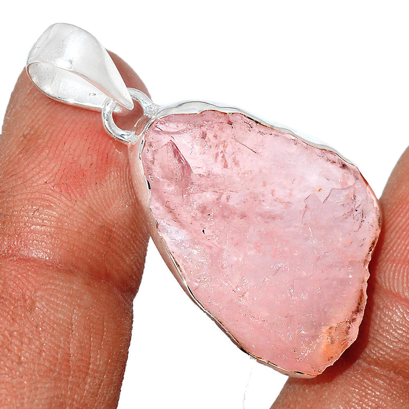 1.6" Rose Quartz Rough Pendants - RQRP732