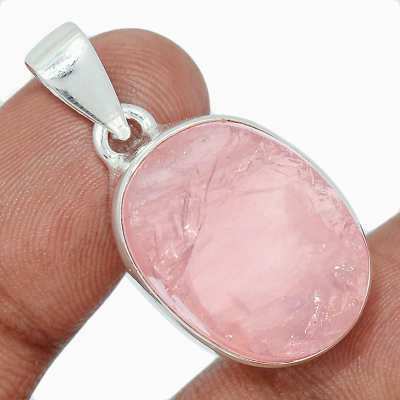 1.3" Rose Quartz Rough Pendants - RQRP788