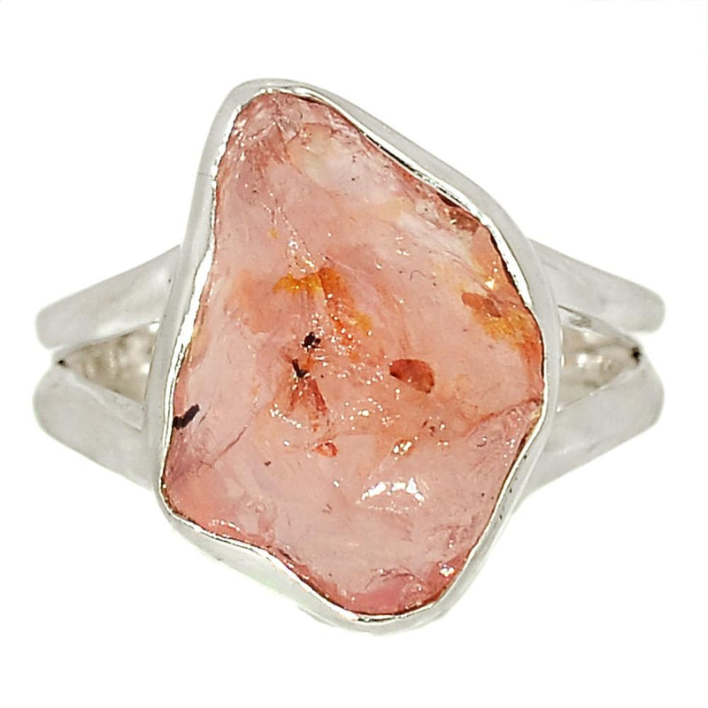 Rose Quartz Rough Ring - RQRR722