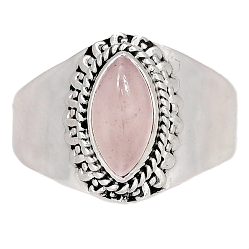 5*10 MM - Fine Filigree - Rose Quartz Ring - RQZR2025