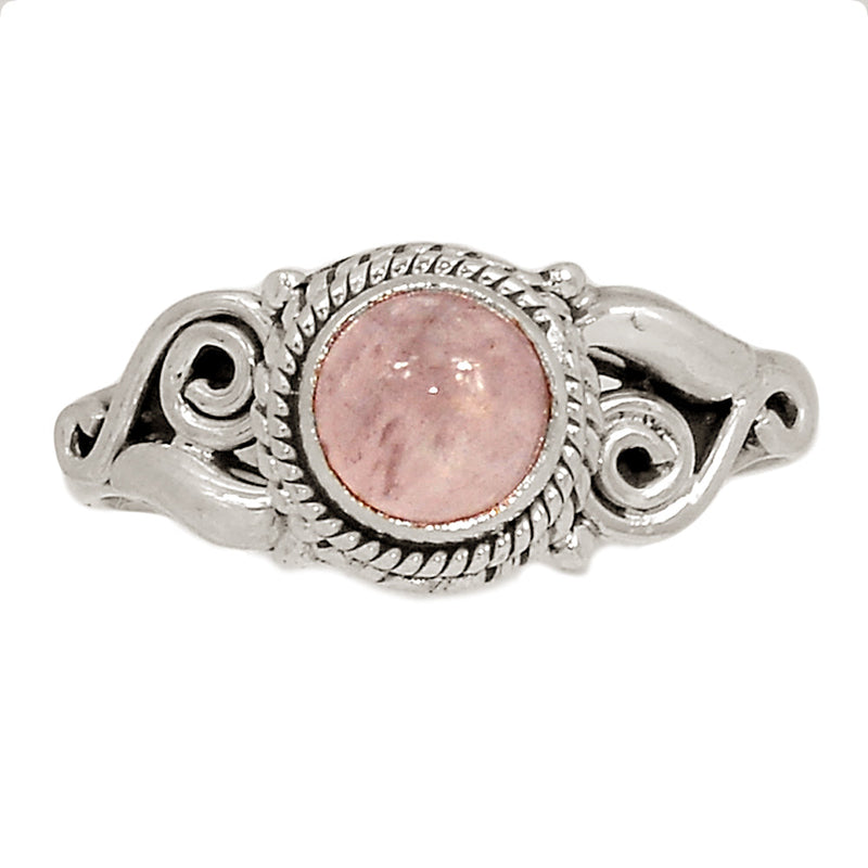 Small Filigree - Rose Quartz Ring - RQZR2894