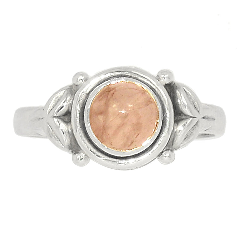 Small Plain - Rose Quartz Ring - RQZR2905