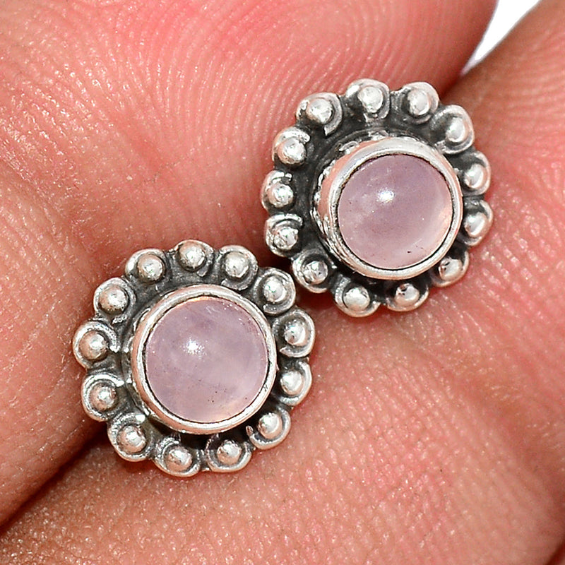 Rose Quartz Studs - RQZS220