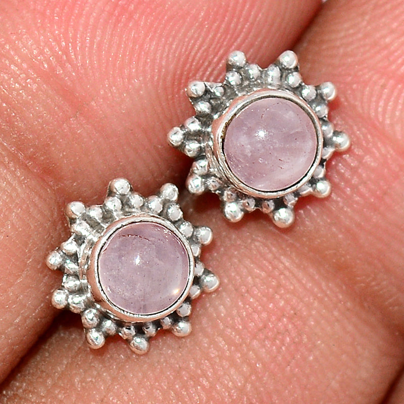 Rose Quartz Studs - RQZS226