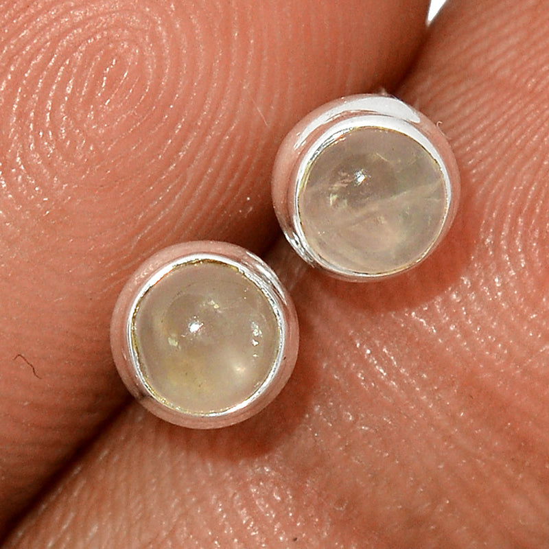 Rose Quartz Studs - RQZS303