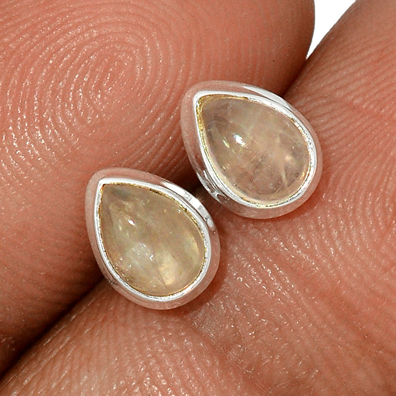 Rose Quartz Studs - RQZS321