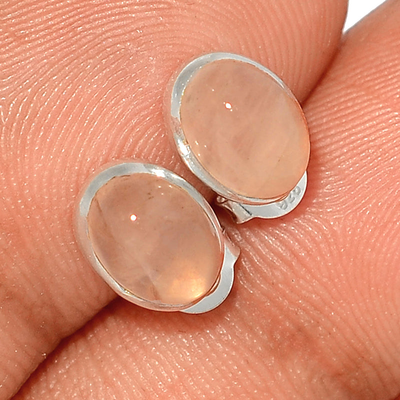 Rose Quartz Studs - RQZS347