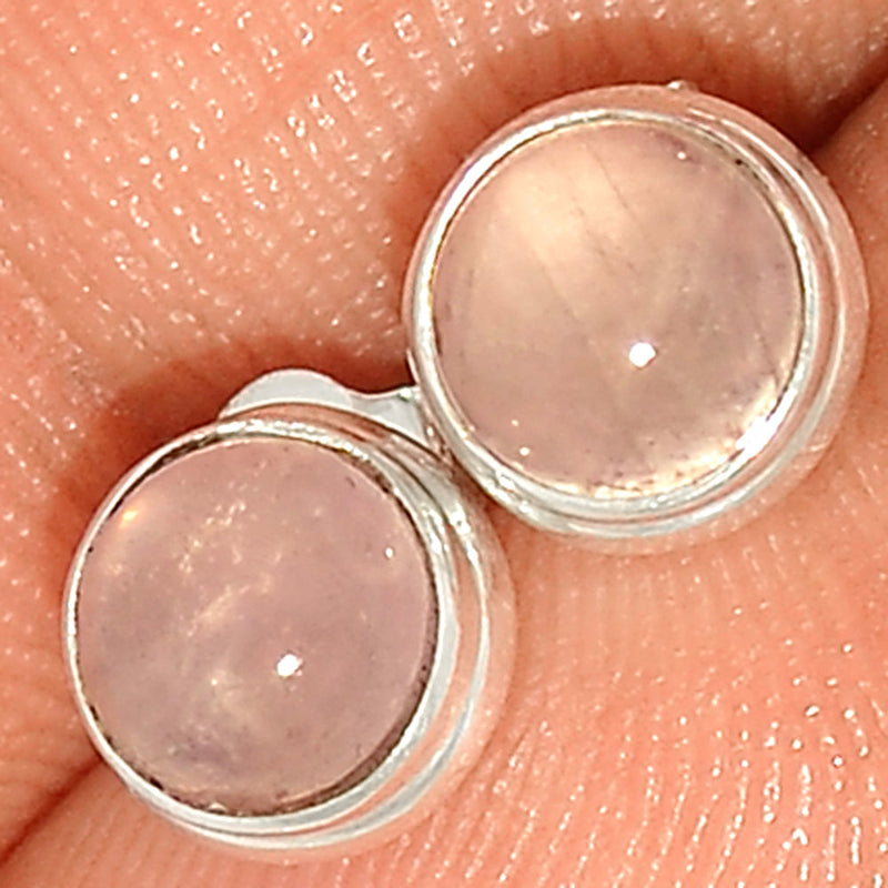 Rose Quartz Studs - RQZS364