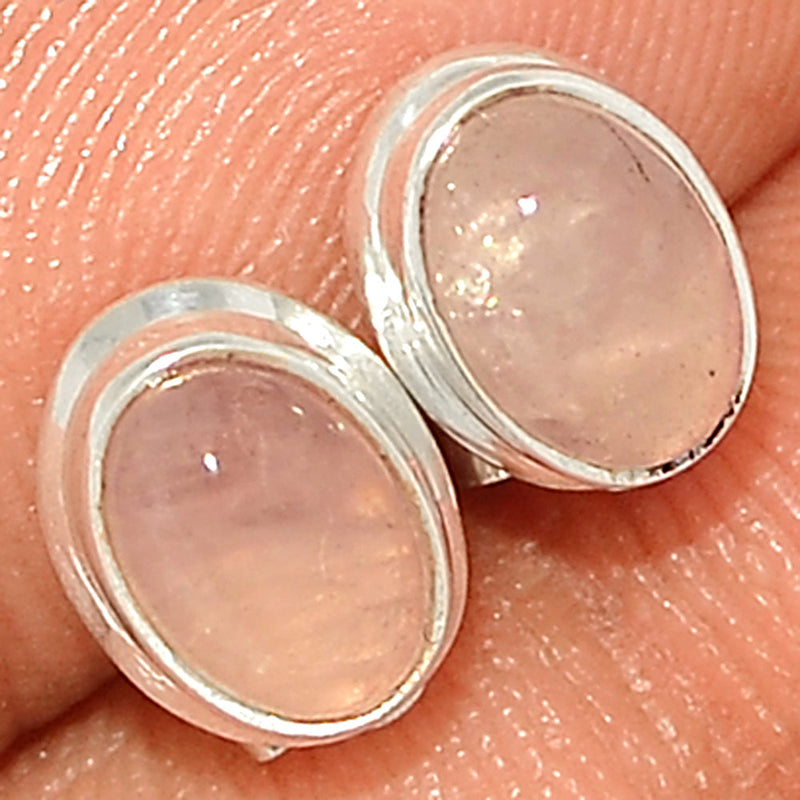 Rose Quartz Studs - RQZS383