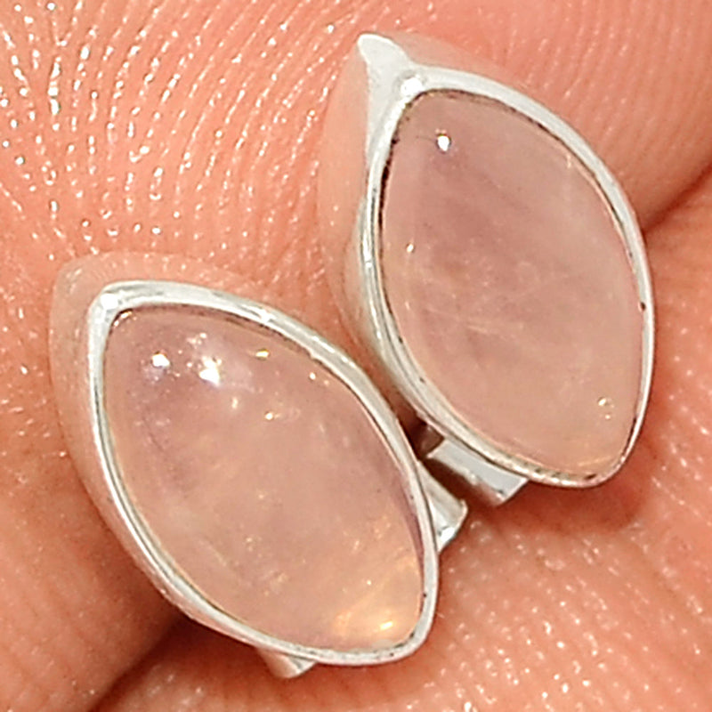 Rose Quartz Studs - RQZS385