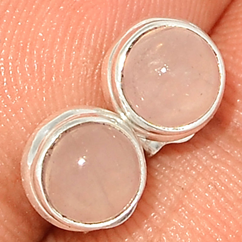 Rose Quartz Studs - RQZS395