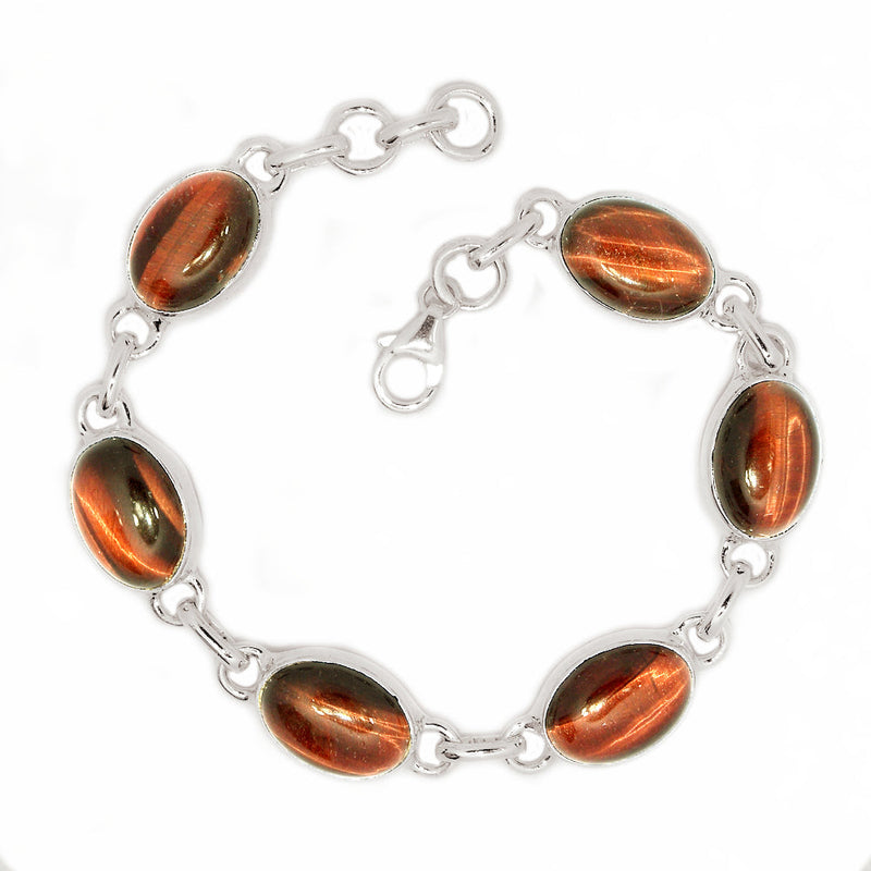 7.7" Red Tiger Eye Bracelets - RTEB14