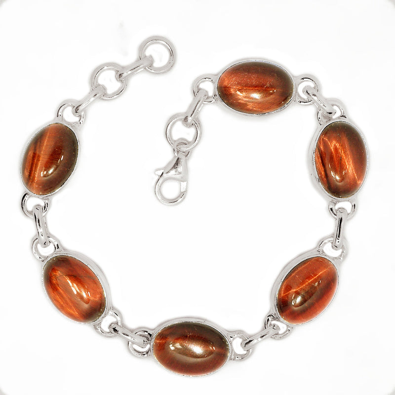 7.7" Red Tiger Eye Bracelets - RTEB18