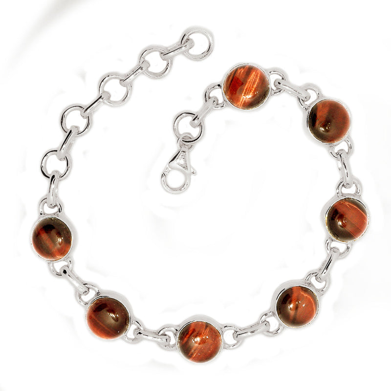 8.5" Red Tiger Eye Bracelets - RTEB2