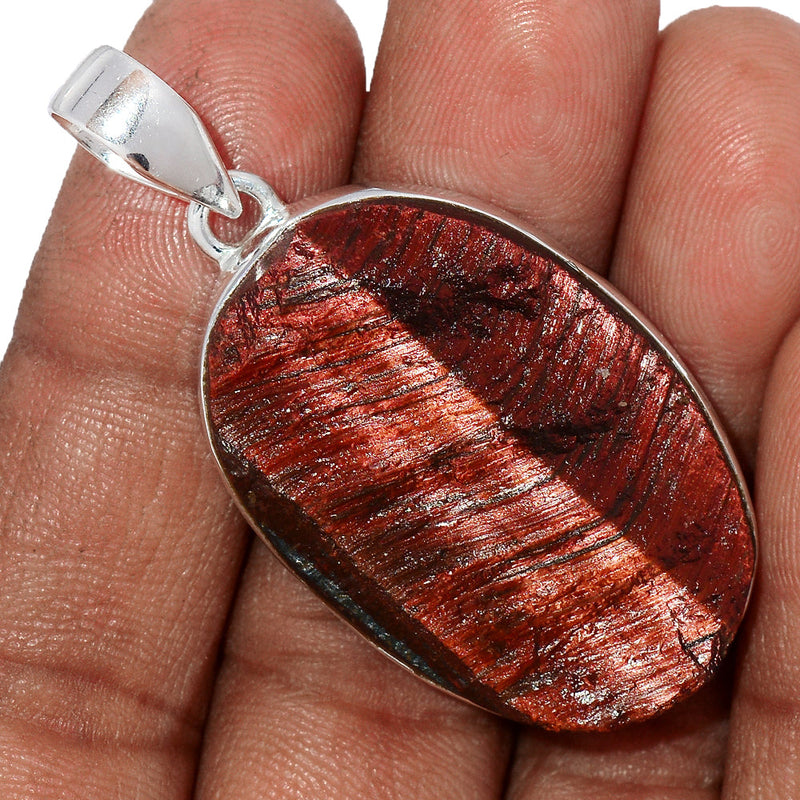 2" Red Tiger Eye Rough Pendants - RTRP141