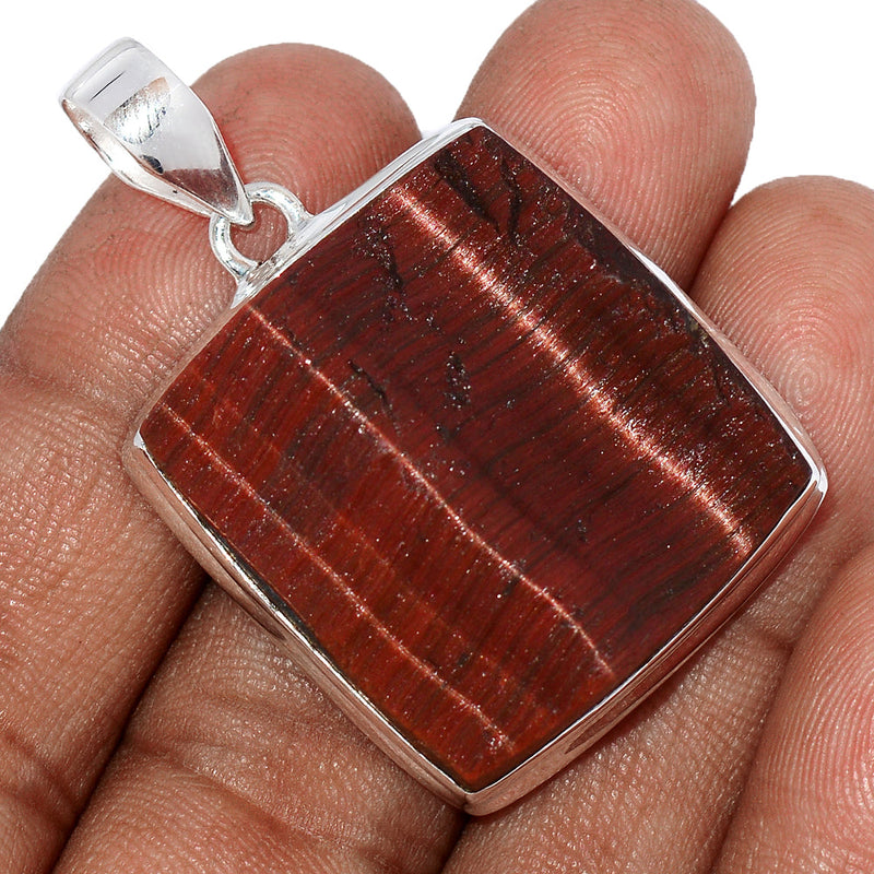 1.7" Red Tiger Eye Rough Pendants - RTRP150