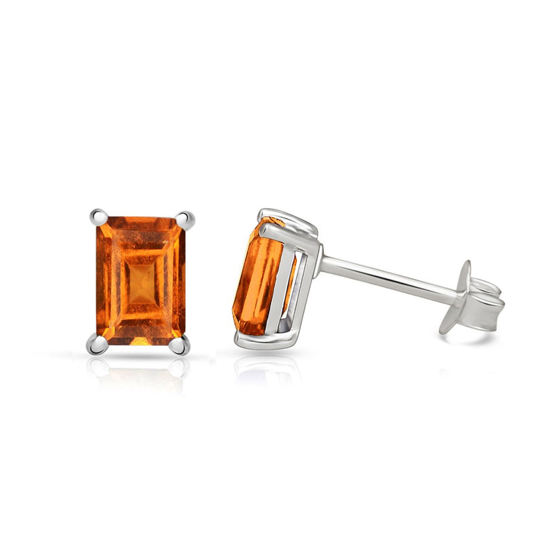 3*5 MM Octo - Mandarin Garnet Faceted Stud - SBC107-OGF Catalogue