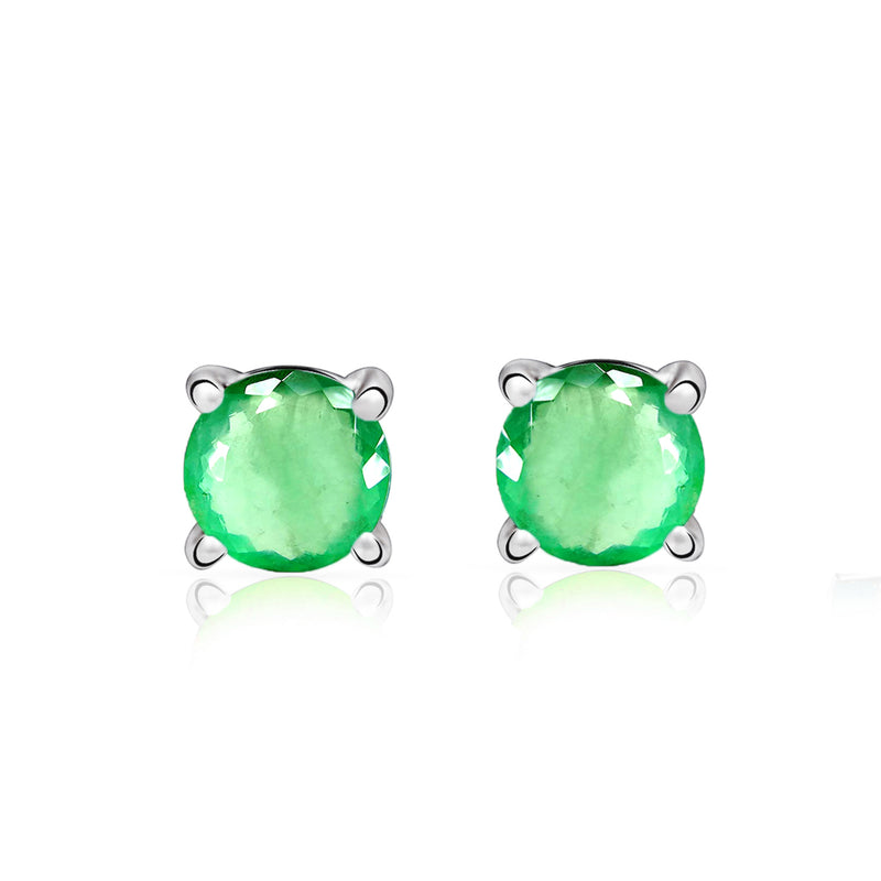 4*4 MM Round - 18k Gold Vermeil - Green Kyanite Faceted Stud - SBC108G-GKF Catalogue