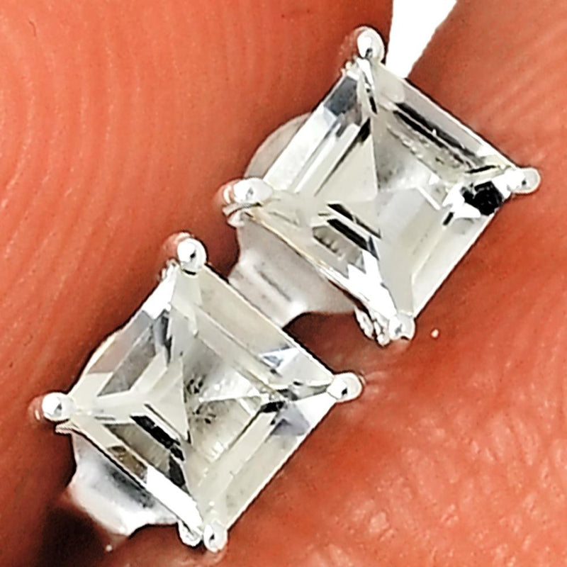 4*4 MM Square - Petalite Faceted Stud - SBC109-PTF Catalogue