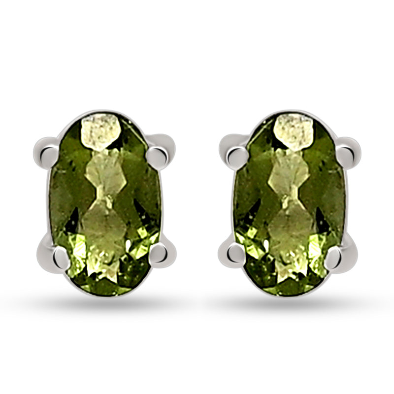 3*5 MM Oval - Moldavite Faceted Stud - SBC110-MDF Catalogue