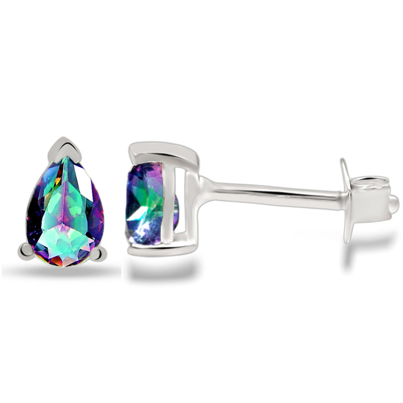 7*5 MM Pear - Mystic Topaz Stud - SBC118-MT