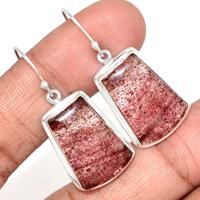 Strawberry Quartz Earring-SBQE18