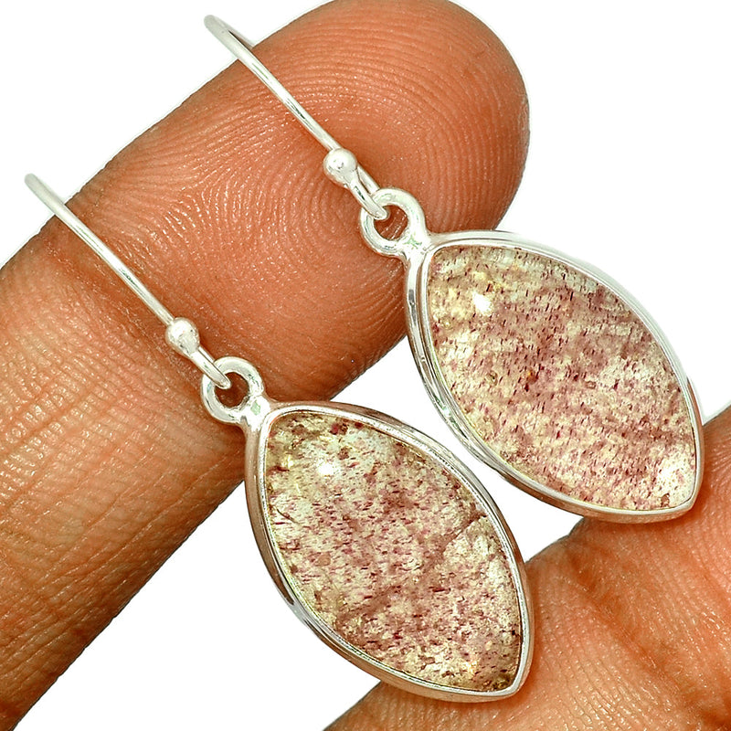 1.6" Strawberry Quartz Earrings - SBQE211