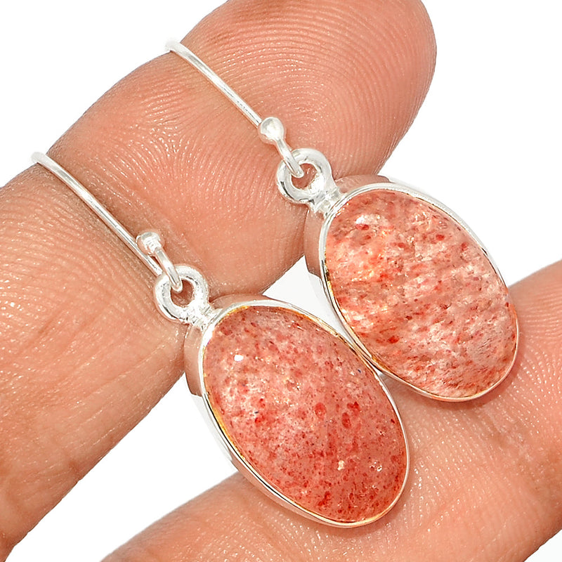 1.5" Strawberry Quartz Earrings - SBQE234