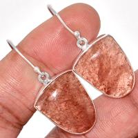 Strawberry Quartz Earring-SBQE30