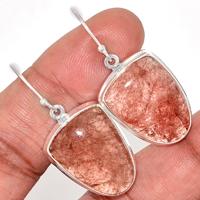 Strawberry Quartz Earring-SBQE35