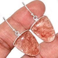 Strawberry Quartz Earring-SBQE46