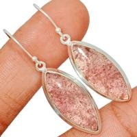 Strawberry Quartz Earring-SBQE86
